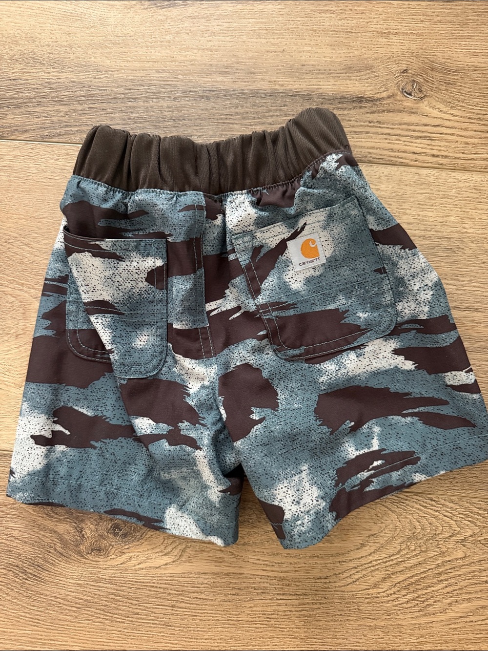 Carhartt boy shorts- camo size 2T